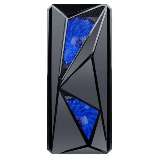 Корпус 1stPlayer F4-3A1-15LED Blue без БП